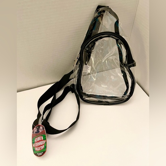 Handbags - Clear Stadium /Concert Crossbody with Black Trim NWT